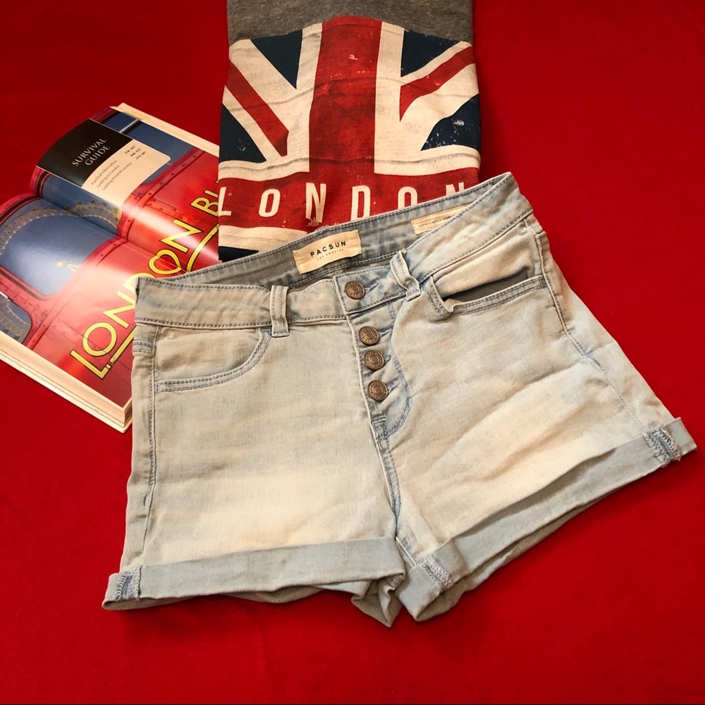 PacSun High Waist Super Stretch Shortie Shorts